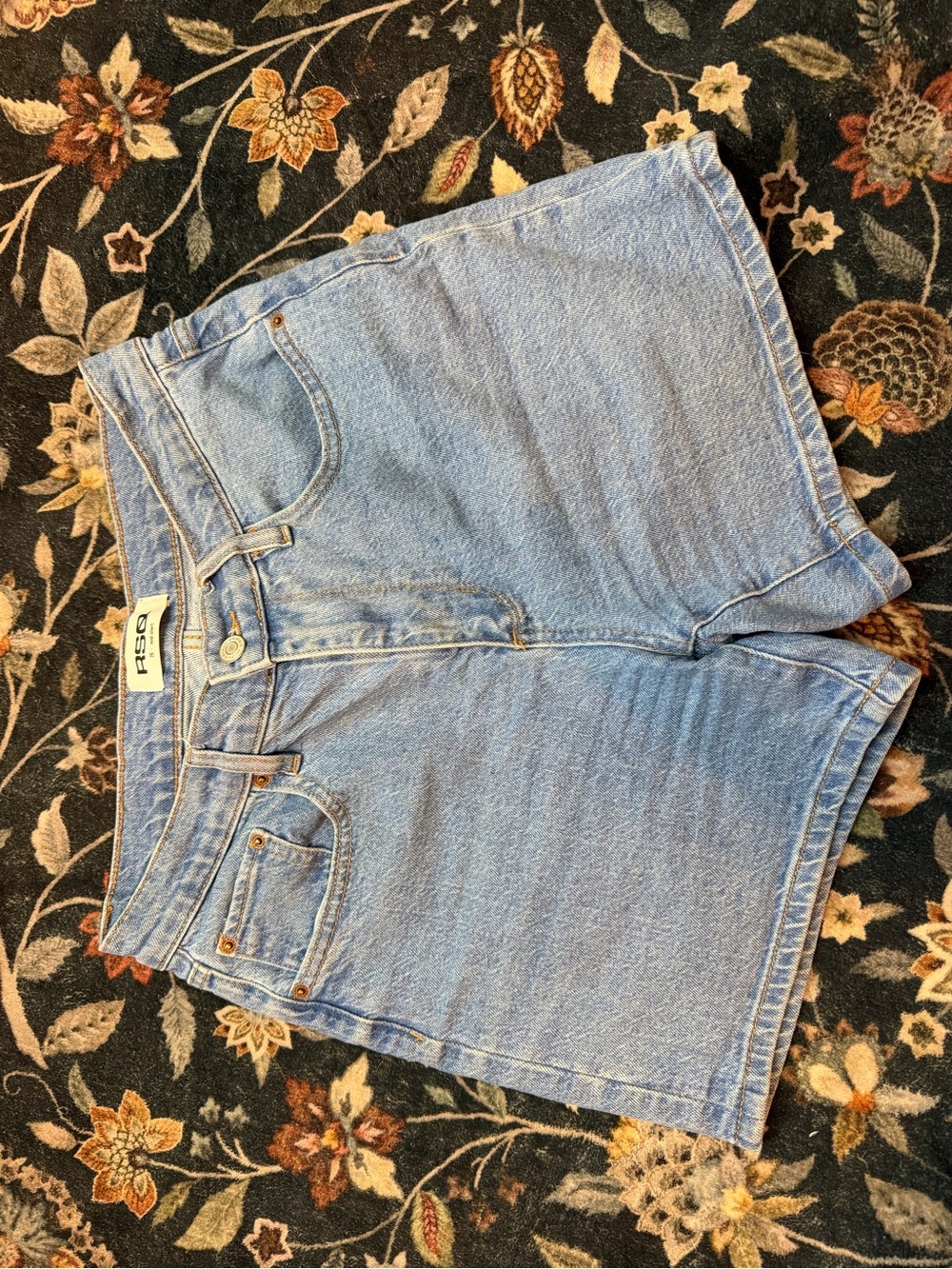 PacSun High-Rise Light Blue Denim Shorts
